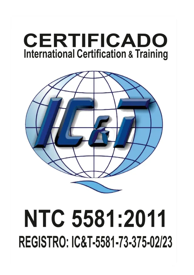 Certificación IC&T NTC 5581:2011
